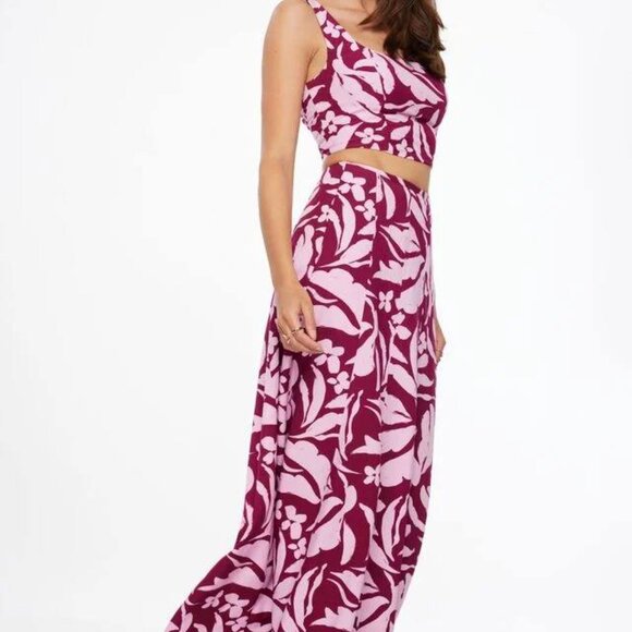 NEW - Matching linen maxi skirt and top- Dynamite - Picture 1 of 5